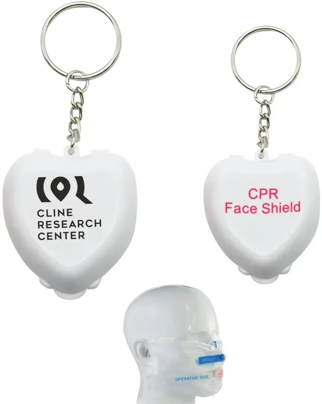 Personalized CPR Mask Key Chain — view 2
