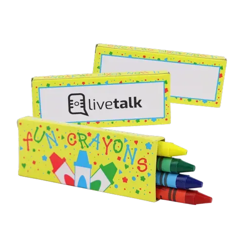 Custom Printed Crayons 4 Pack