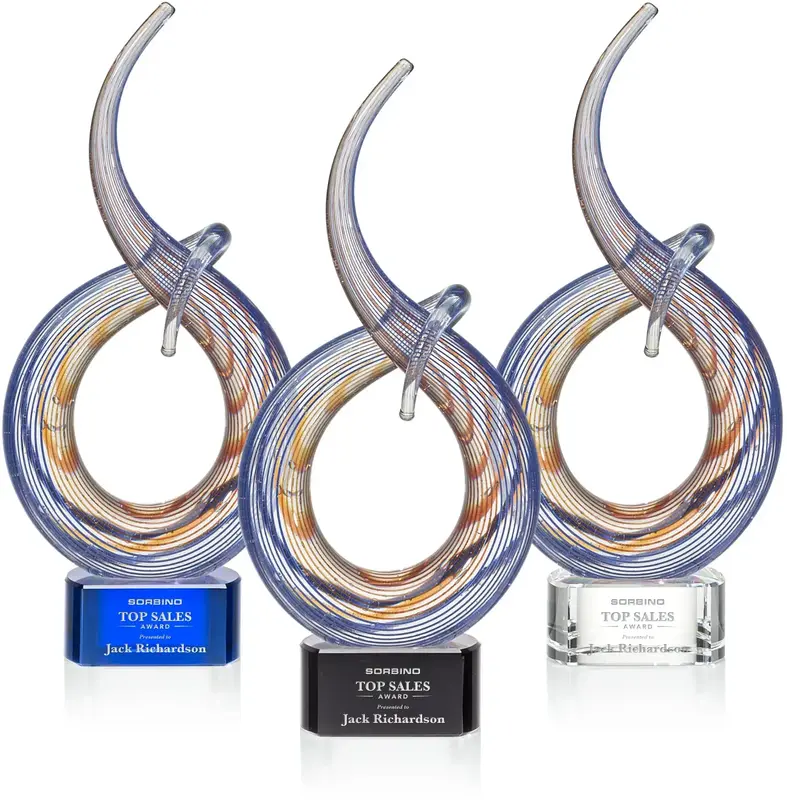 Handcrafted Customized Art Glass Award