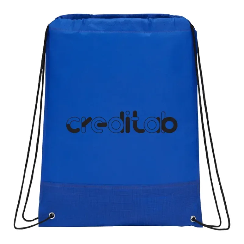 Crossweave Heat Sealed Drawstring Bag — view 4