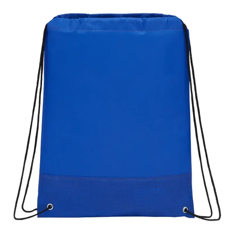 Crossweave Heat Sealed Drawstring Bag — view 6