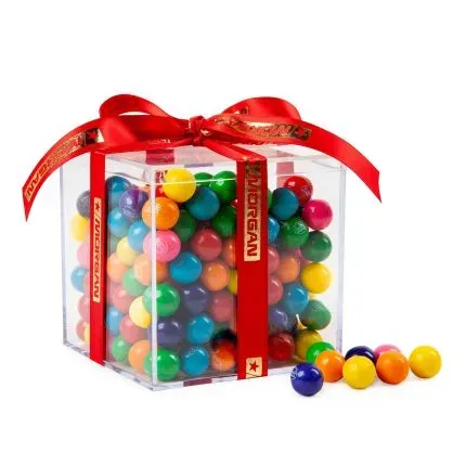 Cube Acrylic Gift Jars - Mini Gumballs