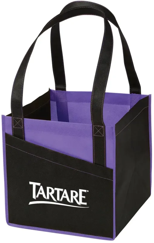 Custom Cube Non-Woven Utility Tote — view 2