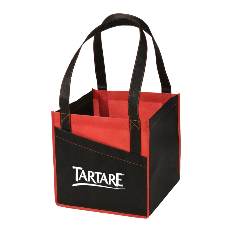 Custom Cube Non-Woven Utility Tote — view 4