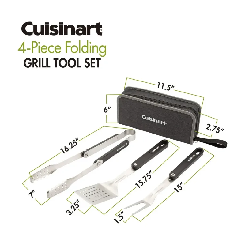 Cuisinart® 4-Piece Folding Grill Tool Set — view 8