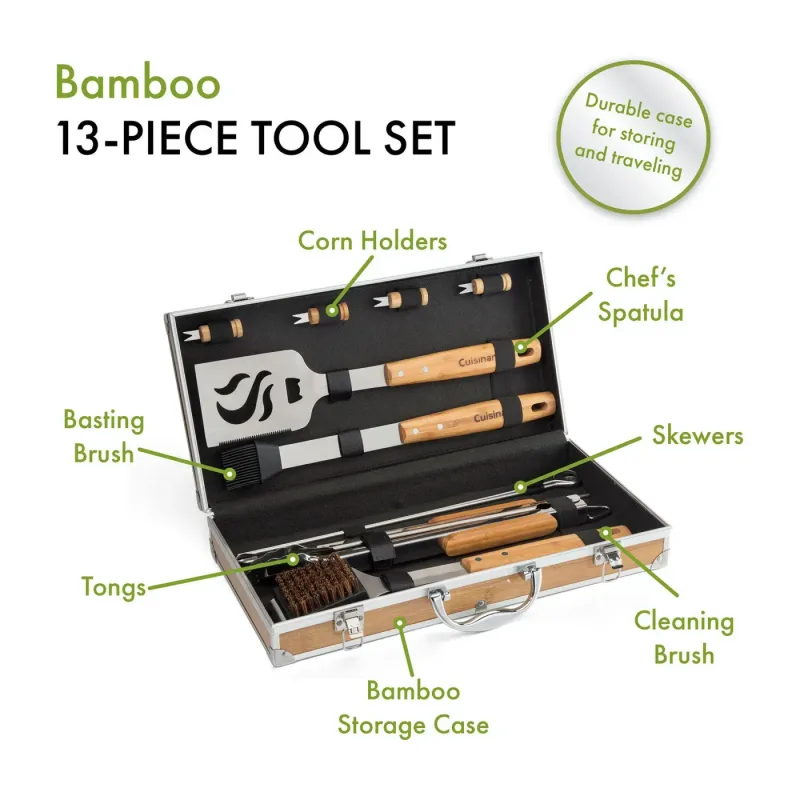 Cuisinart® Bamboo 13 PC Grill Tool Set — view 5