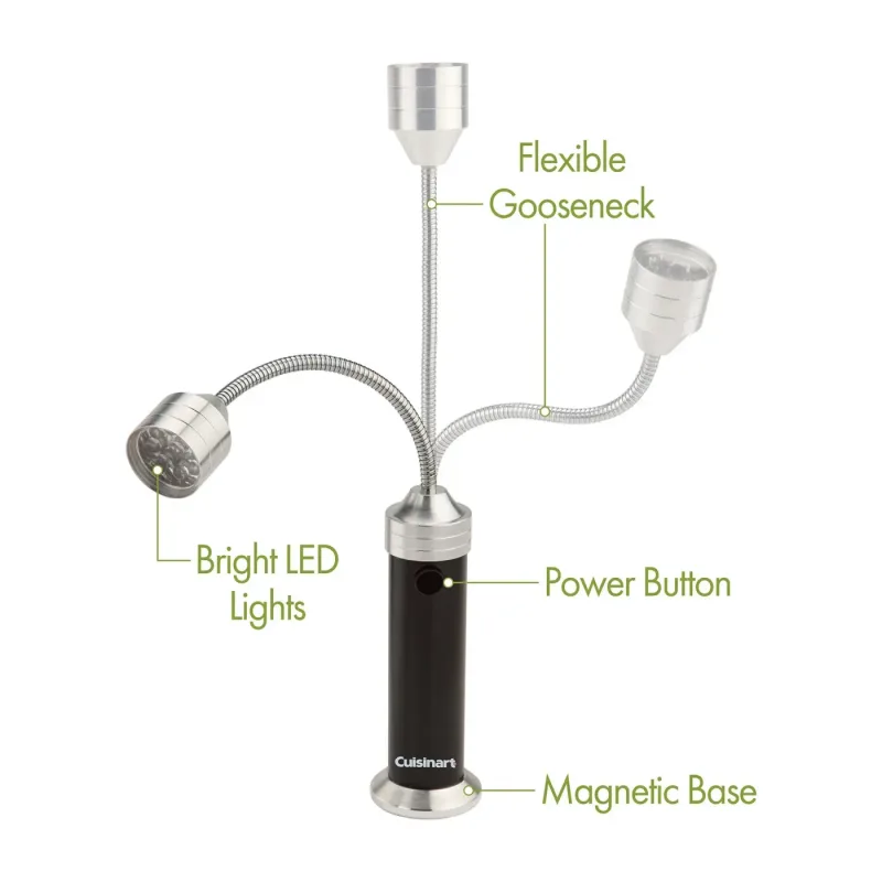 Cuisinart Outdoors® 2-Piece Magnetic LED Grill Lights — view 5