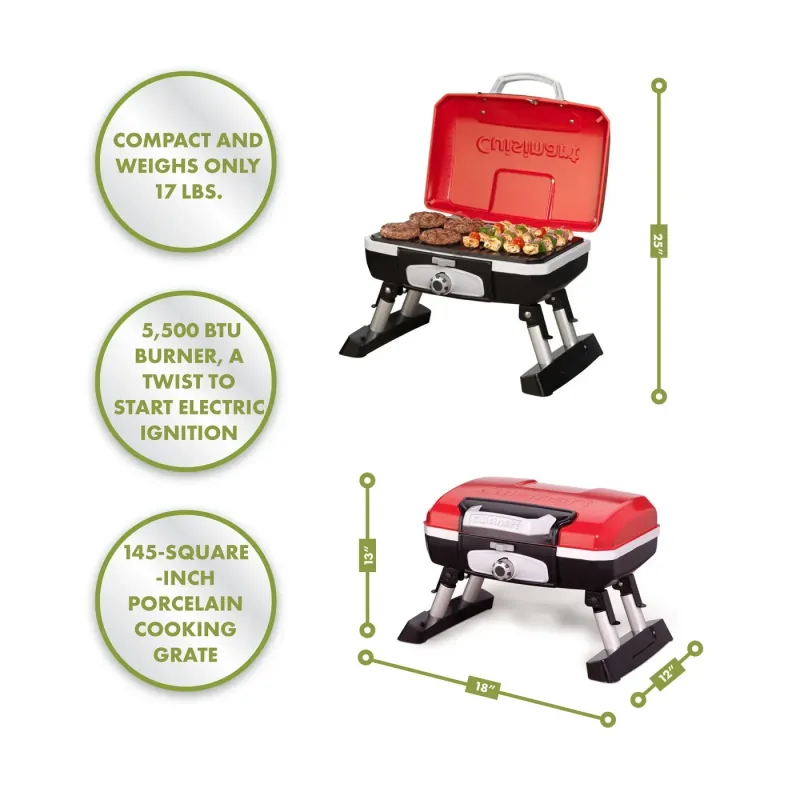 Cuisinart® Petite Gourmet Portable Gas Grill — view 13