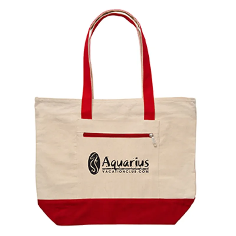 12 oz. Cotton Canvas Zippered Boat Tote — view 11