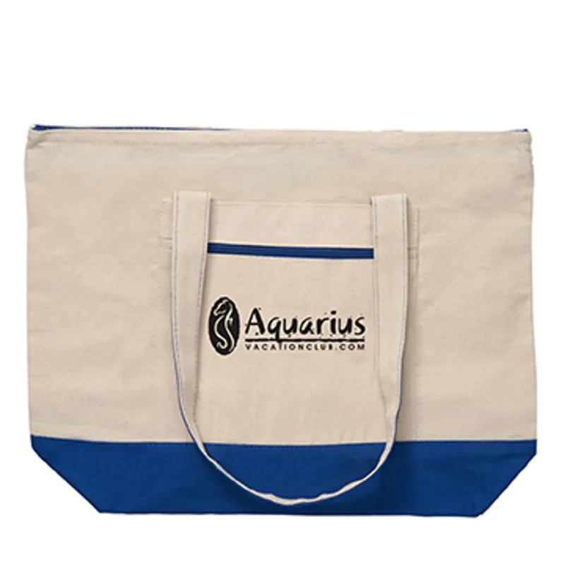 12 oz. Cotton Canvas Zippered Boat Tote — view 15