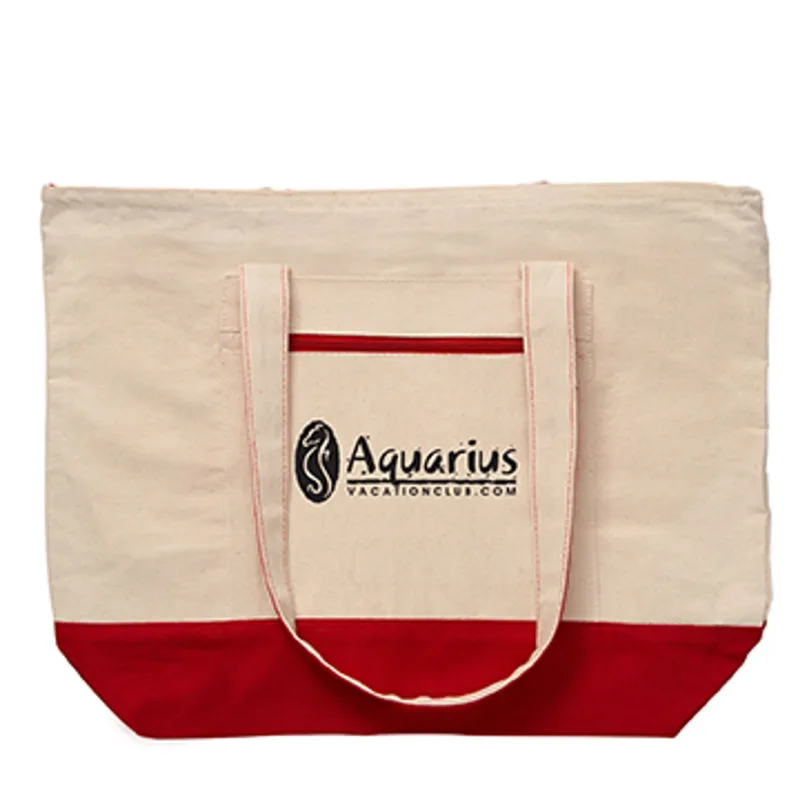 12 oz. Cotton Canvas Zippered Boat Tote — view 16
