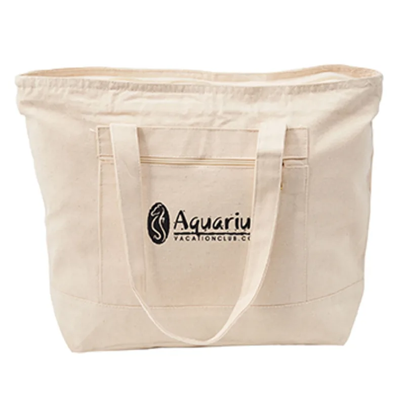 12 oz. Cotton Canvas Zippered Boat Tote — view 5