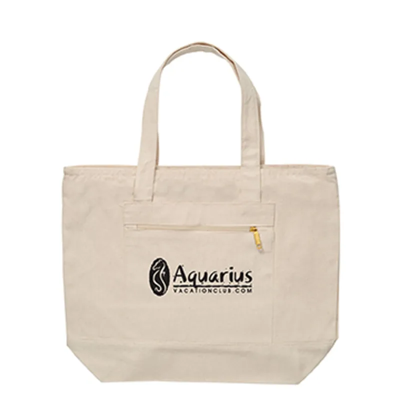 12 oz. Cotton Canvas Zippered Boat Tote — view 6