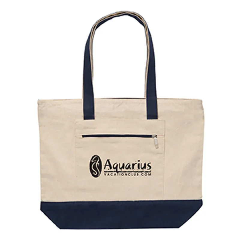12 oz. Cotton Canvas Zippered Boat Tote — view 8
