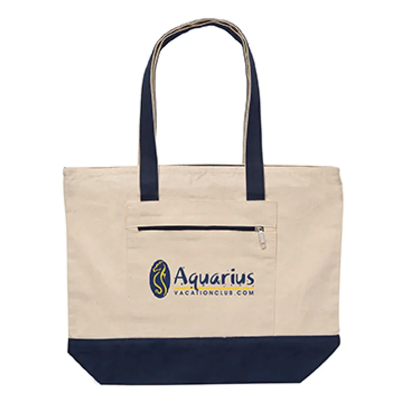 12 oz. Cotton Canvas Zippered Boat Tote — view 9