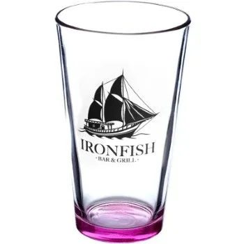Custom 16 oz. Pint Glasses (1 color imprint) — view 2