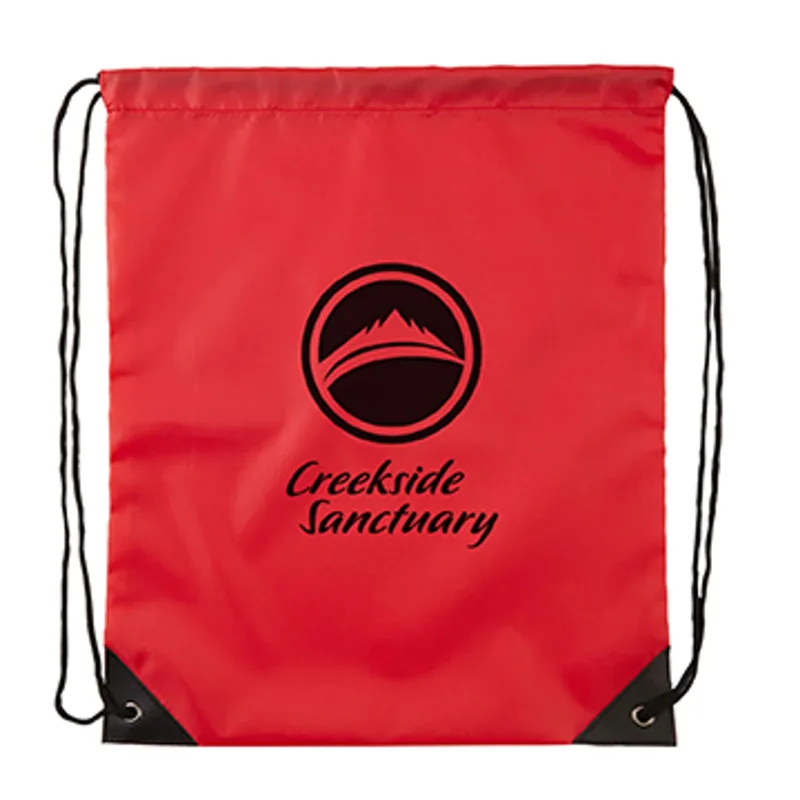 210D RPET Drawstring Backpack — view 3