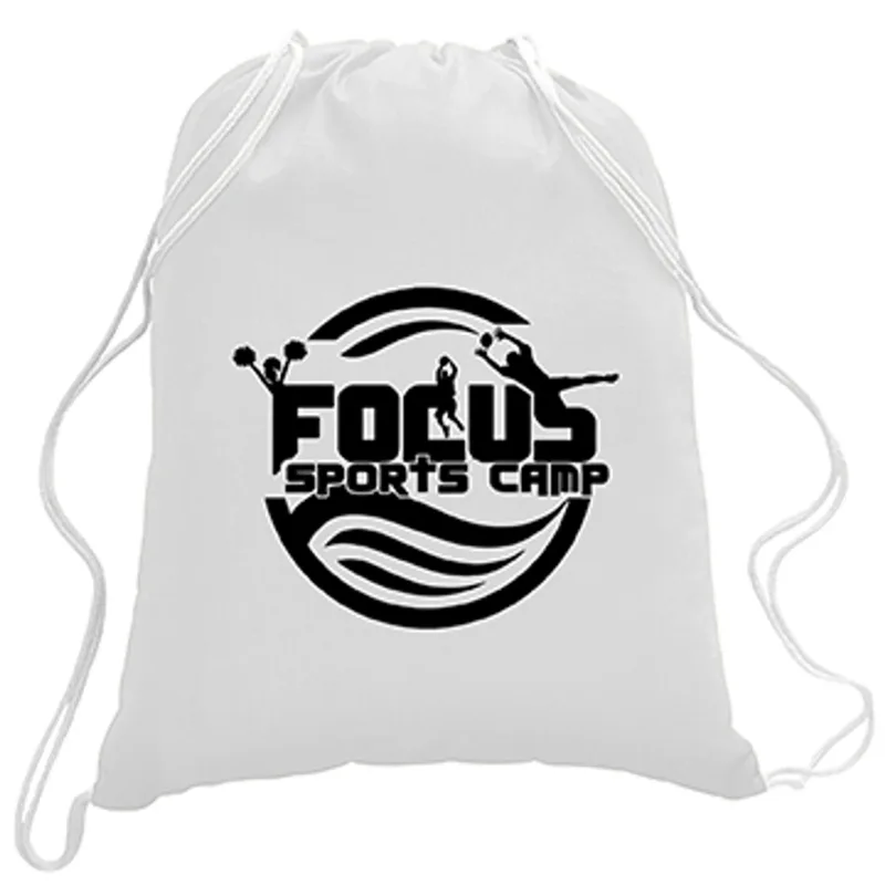 5.5 oz. Cotton Canvas Drawstring Backpack — view 11