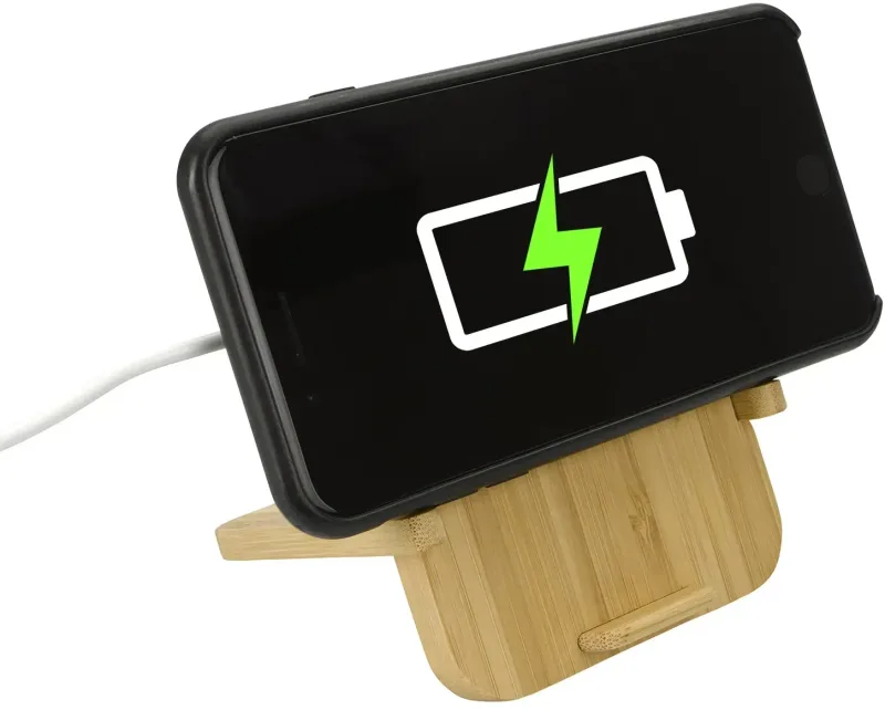 Bamboo Wireless Charger Stand (10W) — view 4
