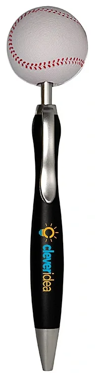 Customized Baseball Top Click Pen — view 3