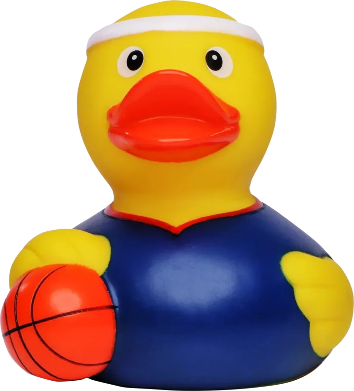 Custom Printed Basketball Rubber Duck — view 2