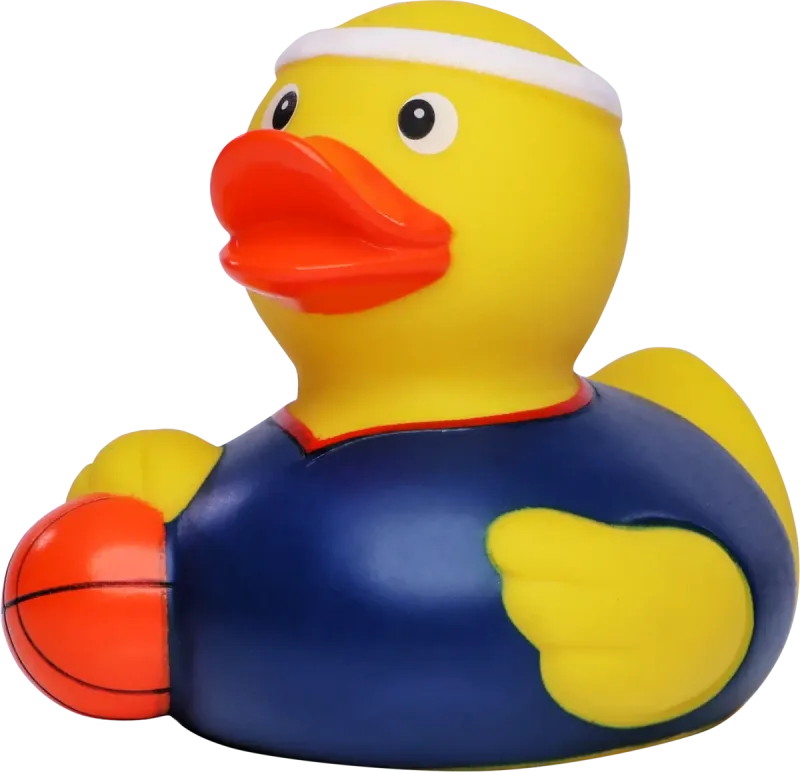 Custom Printed Basketball Rubber Duck — view 4