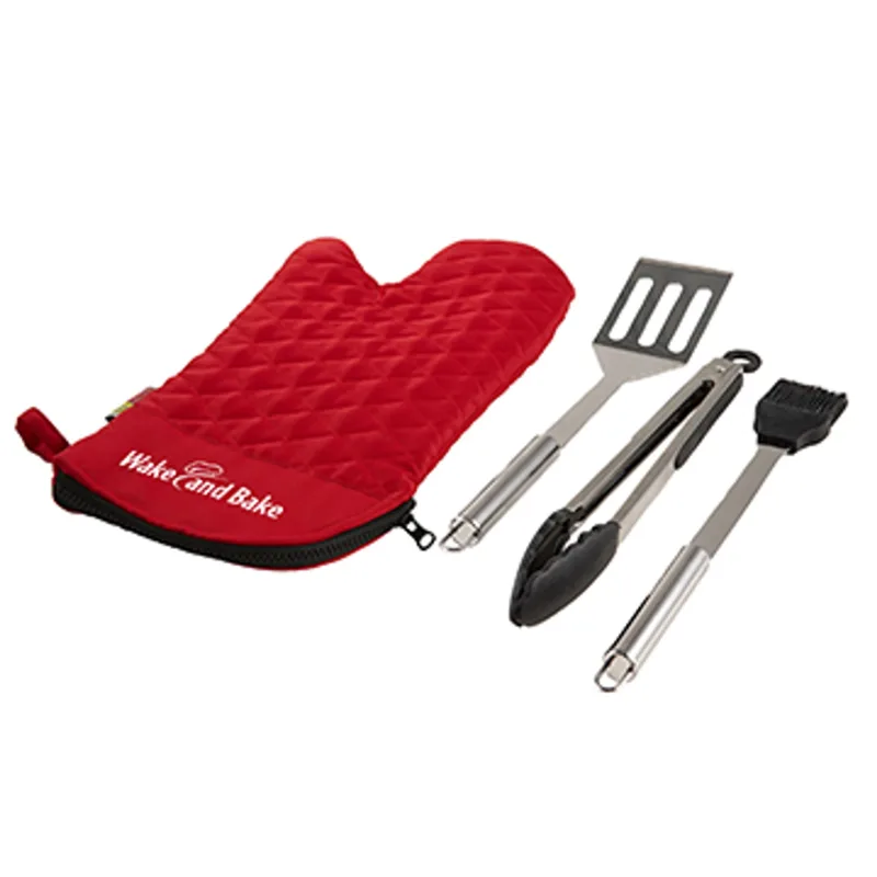 BBQ Grilling Mitt Kit — view 3