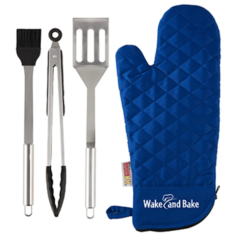 BBQ Grilling Mitt Kit — view 5