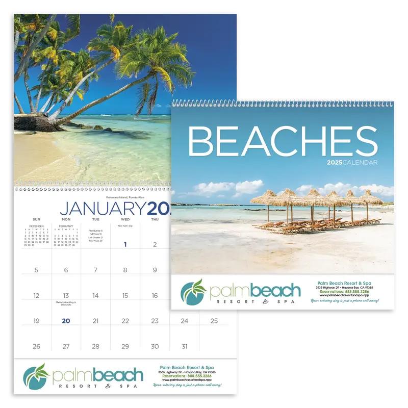 Custom Beaches Calendar