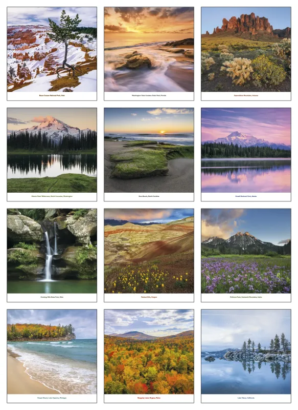 Custom Beautiful America Calendar — view 4