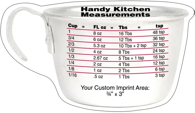 Custom Conversion Guide Kitchen Magnet - Mega-Mag™  — view 3