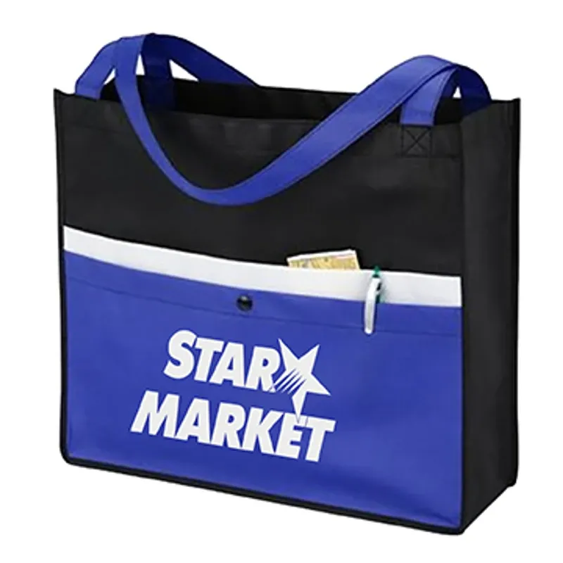 Corridor Non-Woven Snap Pocket Tote