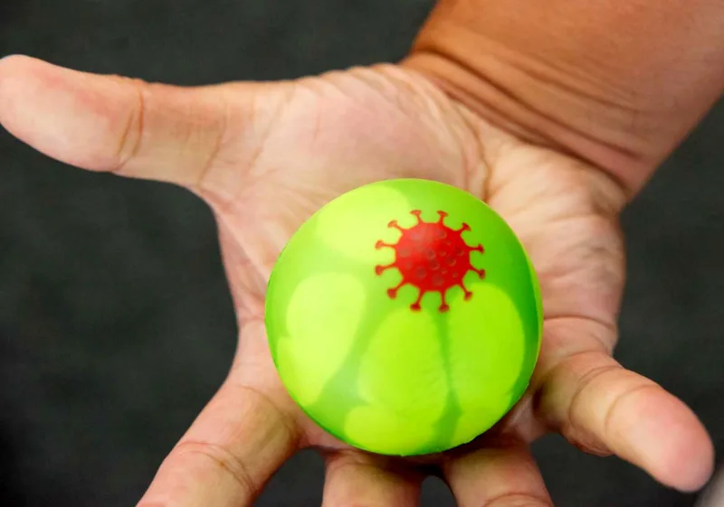 COVID-19 Mood Ball Stress Reliever — view 3