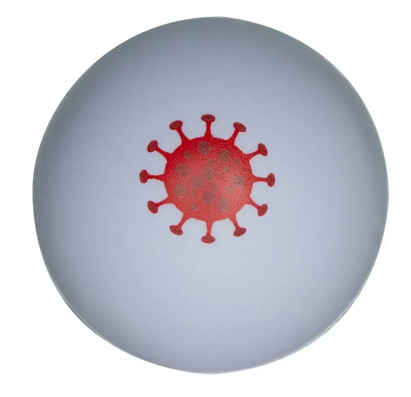 COVID-19 White Ball Stress Reliever