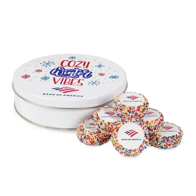 Custom Dipped Sandwich Cookies in Tin - 7pc — view 6