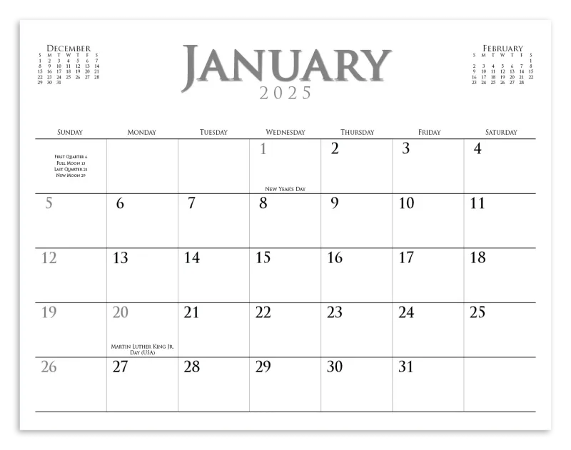 Custom Executive Small Quantity Appointment Calendar — view 4