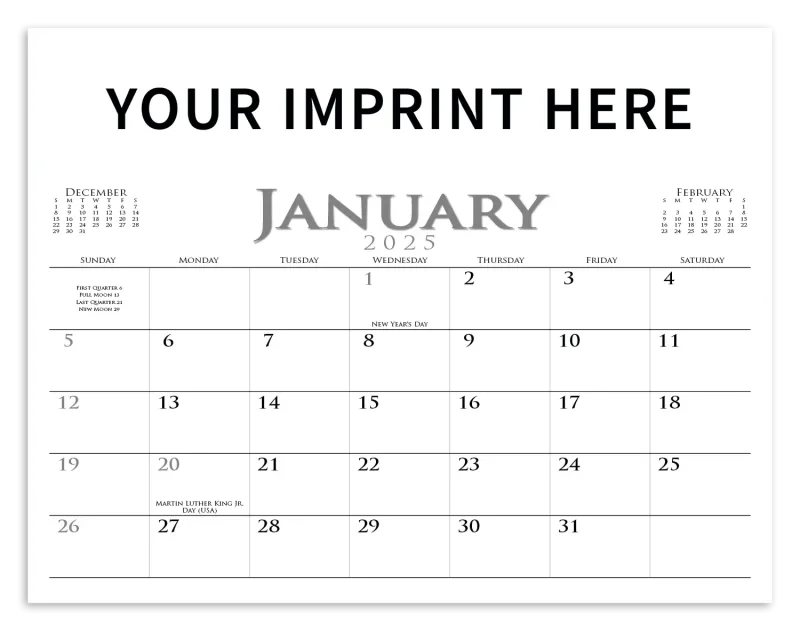 Custom Executive Small Quantity Appointment Calendar — view 5
