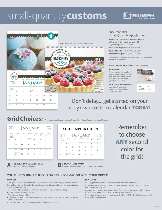 Custom Executive Small Quantity Appointment Calendar — view 6