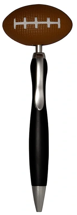 Imprinted Football Top Click Pen — view 3
