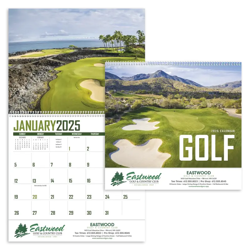 Custom Golf Calendar