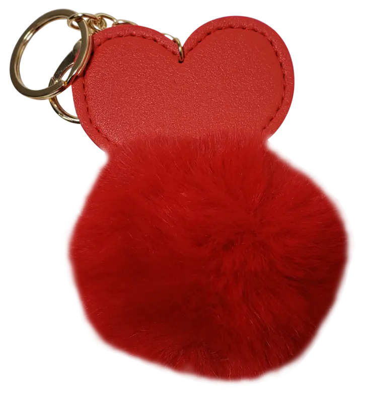 Custom Heart Super Plush Keyring