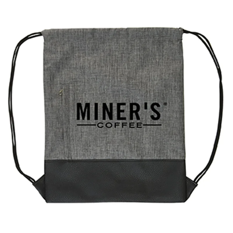Heathered Drawstring Backpack — view 3