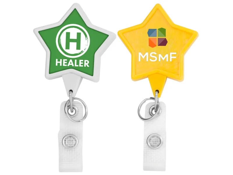 Custom Hemp Retractable ID Badge Reel (6 Shapes) — view 6