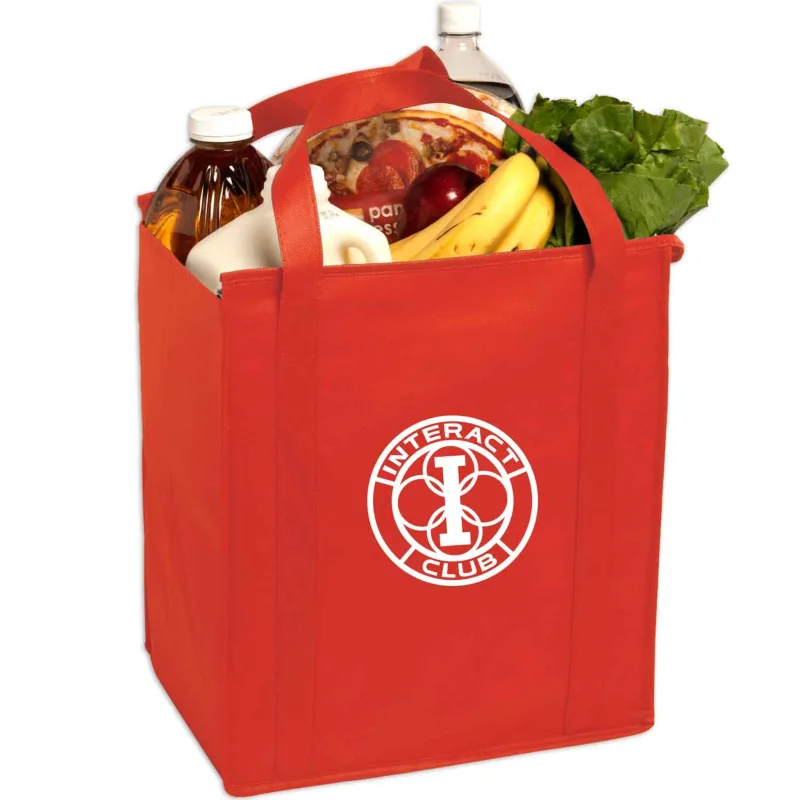 Insulated Large Non-Woven Grocery Tote — view 2