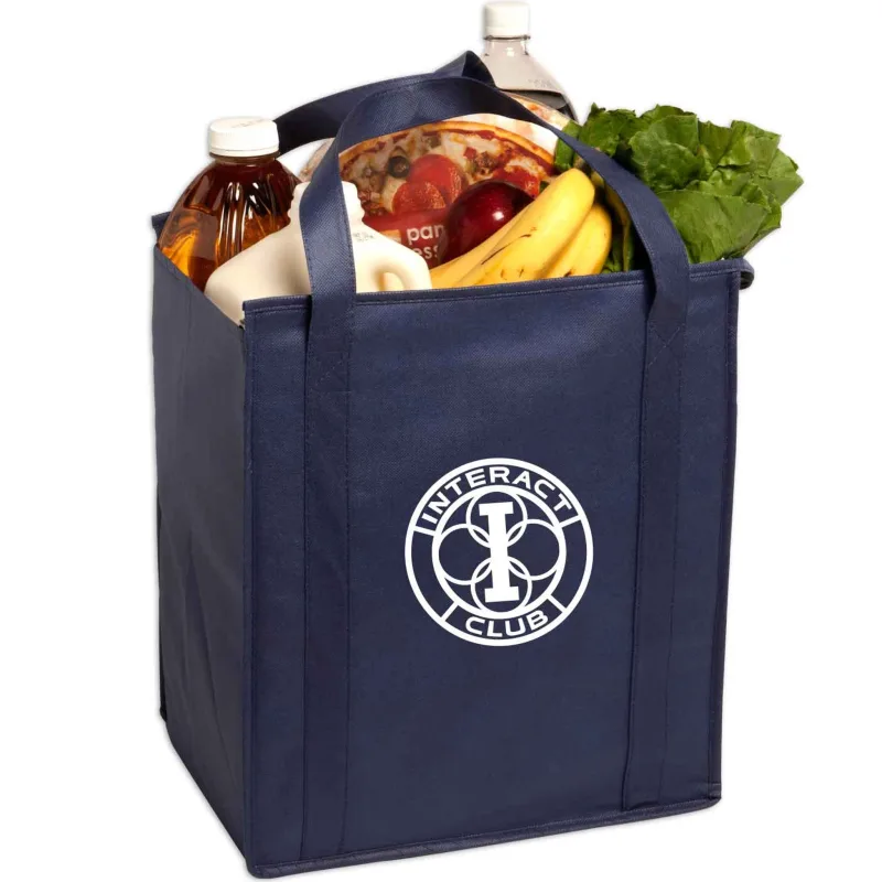 Insulated Large Non-Woven Grocery Tote — view 3