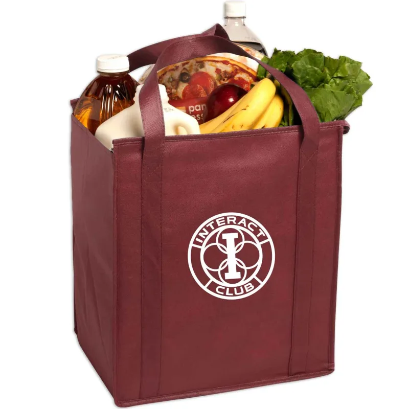 Insulated Large Non-Woven Grocery Tote — view 6