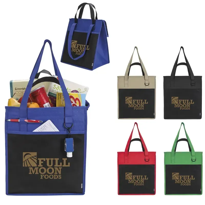 Custom Koozie® Insulated Supermarket Tote Bag