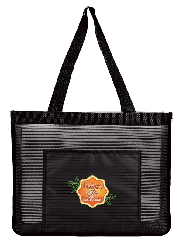 Custom Landscape Mesh Tote Bag — view 2