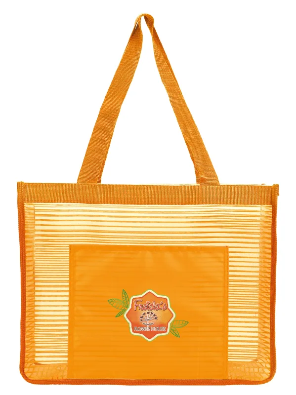 Custom Landscape Mesh Tote Bag — view 4