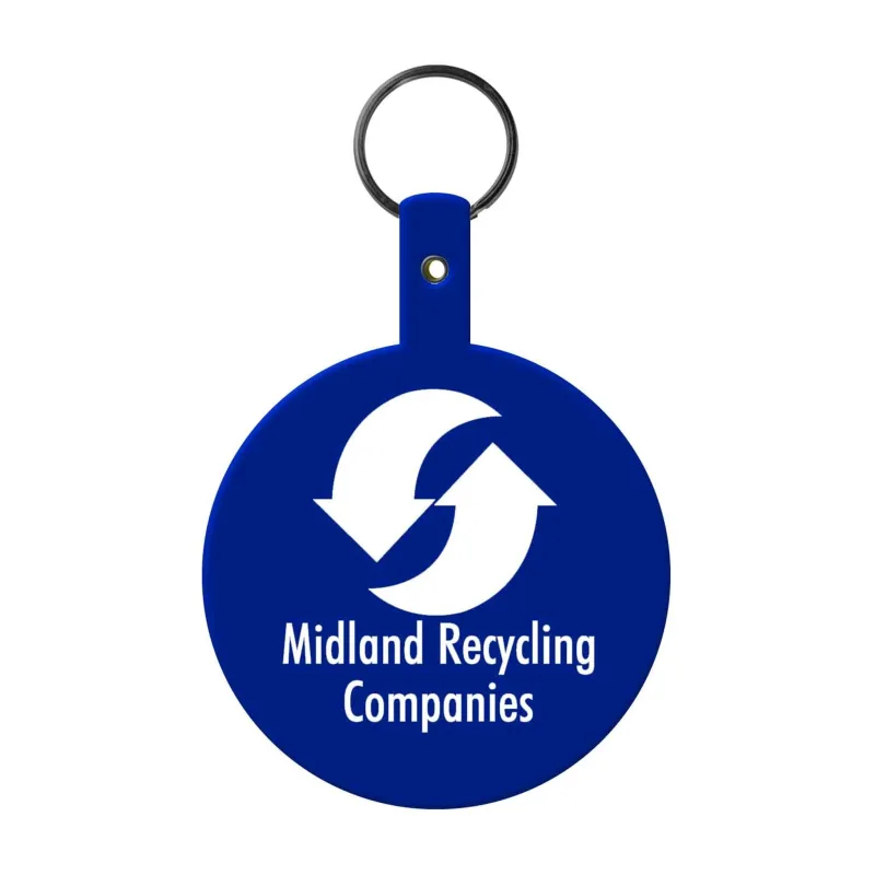Large Circle Flexible Key Tag — view 2
